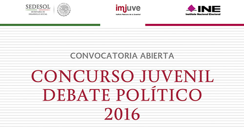 Invita INE al Concurso Juvenil Debate Político 2016
