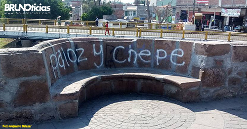 Monumento histórico vandalizado, Puente Cavadas