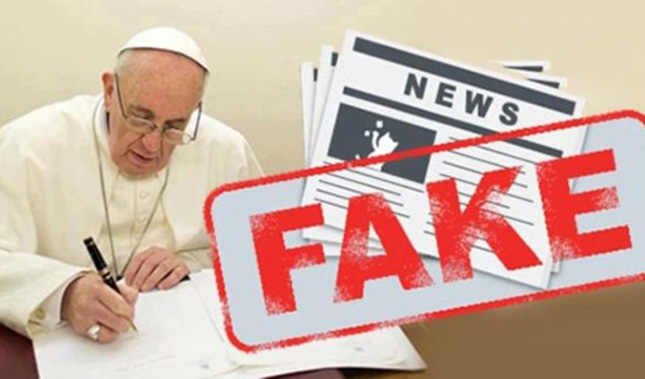 ARREMETE  PAPA FRANCISCO CONTRA LAS “FAKE NEWS”