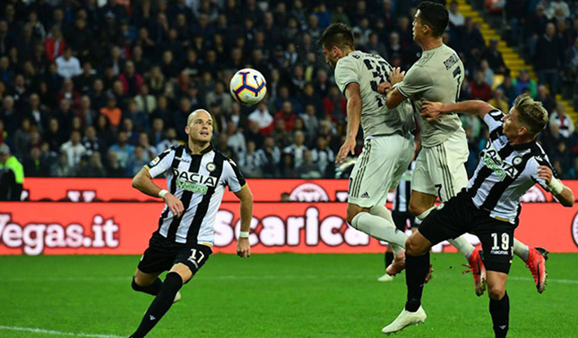 Juventus mantiene invicto y “CR7” anota en victoria ante Udinese