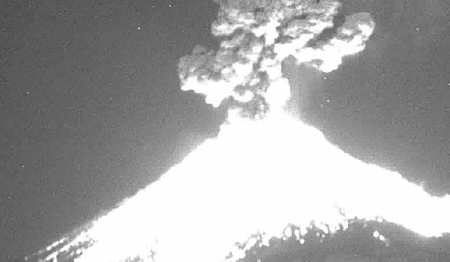 Suma volcán Popocatépetl 123 exhalaciones en últimas 24 horas