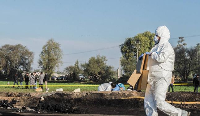 Aumenta a 94 cifra de fallecidos por explosión en Hidalgo