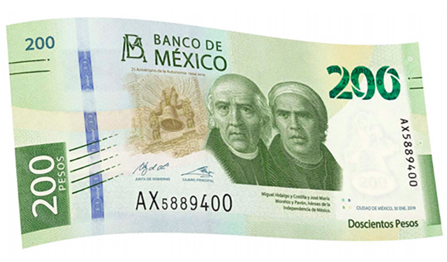 BANXICO ESTRENA BILLETE DE $200 PESOS