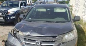 vehículo robado y recuperado en Yurécuaro