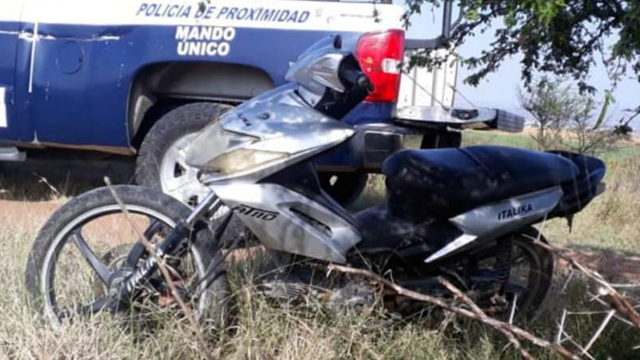 Recupera Policía Michoacán en Angamacutiro moto robada