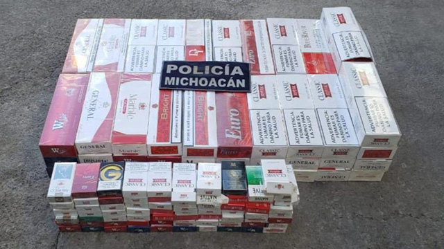 Aseguran en La Piedad 62 paquetes de cigarros piratas
