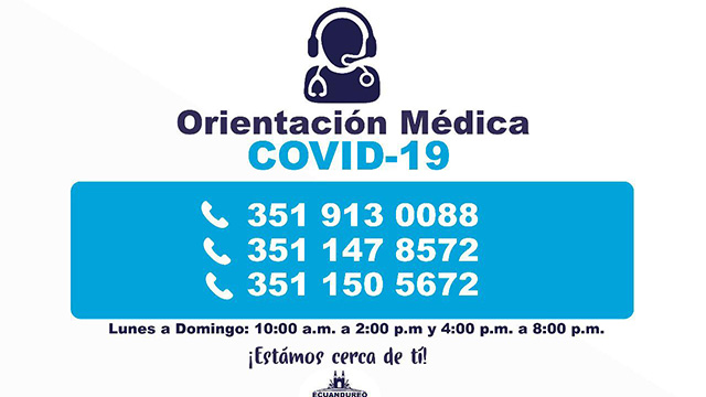Orientación telefónica de COVID-19 en Ecuandureo sigue funcionando