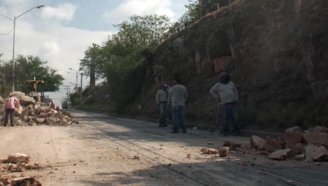 derrumbe Avenida Michoacán
