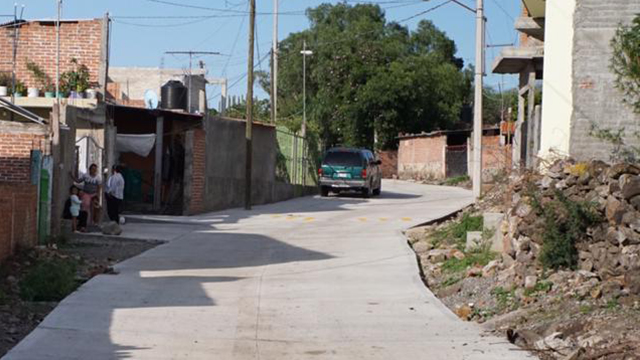 Gobierno de La Piedad inaugura pavimento en Los Guajes