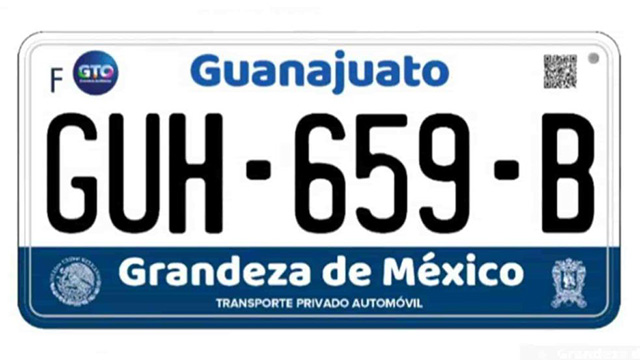 Canje de placas en Guanajuato a partir de septiembre