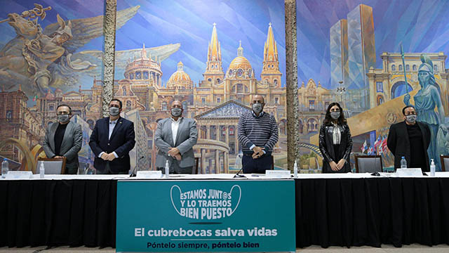 Lanzan campaña histórica para usar cubrebocas en Jalisco