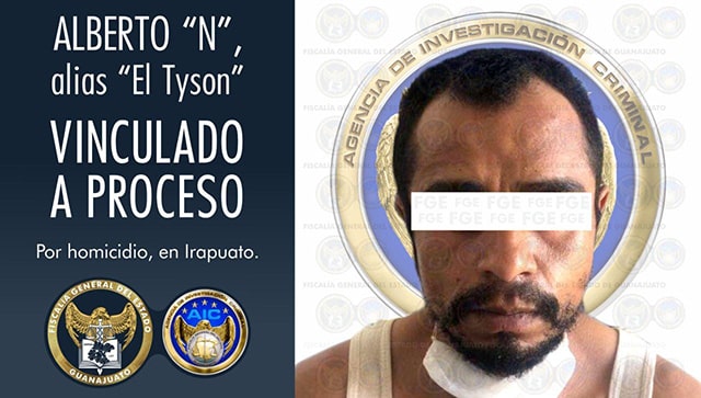 Detenido y vinculado por homicidio El Tyson en Irapuato