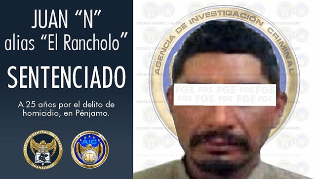 25 años para El Rancholo por 2 homicidios en Pénjamo