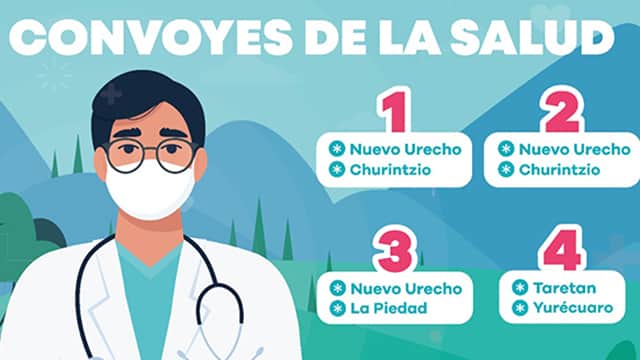 El Convoy de la Salud  visitará Churintzio, Yurécuaro, Tanhuato y La Piedad