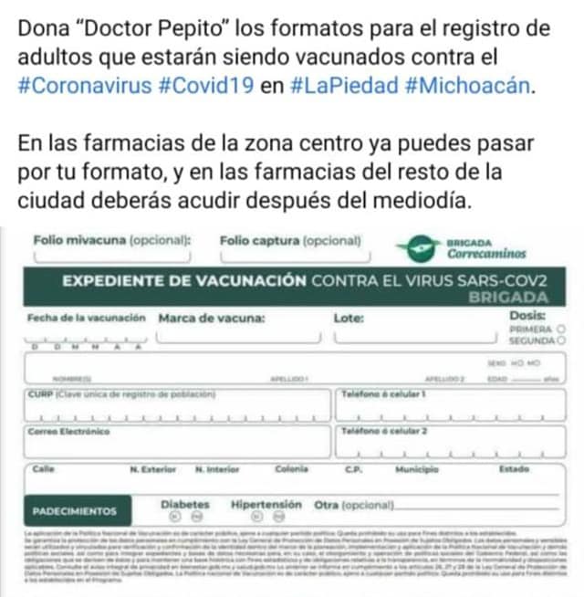 Acusan PAN y PRD a precandidato de Morena de autilizar vacunación para promoverse