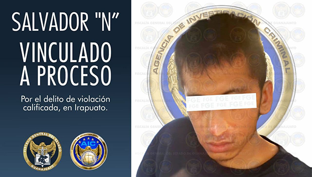 Cae 1 sujeto acusado de violación a menor de edad en Irapuato