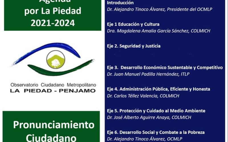 Agenda La Piedad 2021-2024
