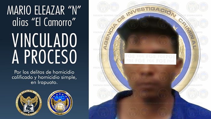 El Camorro, detenido y vinculado por el homicidio de una pareja en Irapuato