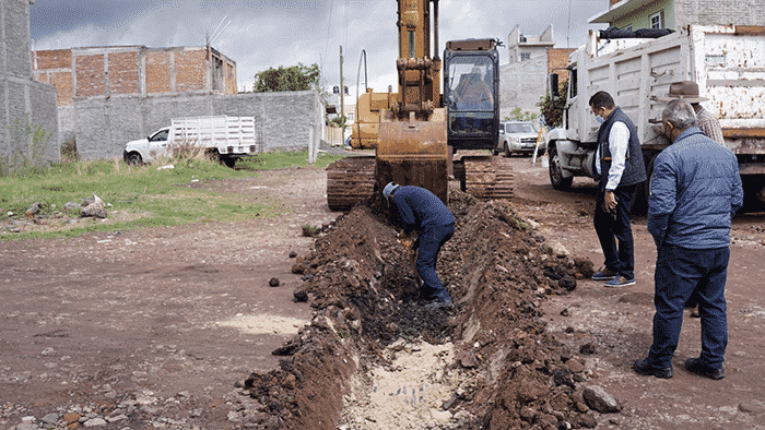 Crece red de drenaje, agua y pavimento con nueva obra en poniente de La Piedad