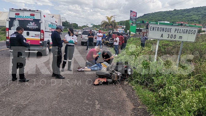 Motociclista muere tras choque con camioneta en vía  Numarán – Zináparo