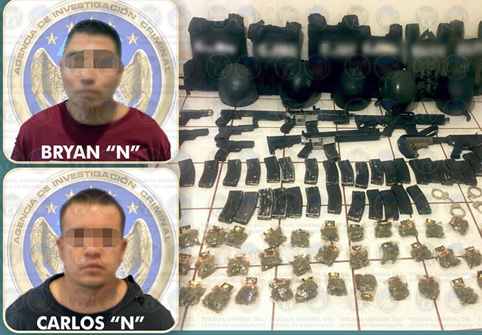 Vinculados 2 detenidos en Huanímaro en inmueble con cadáveres y armas