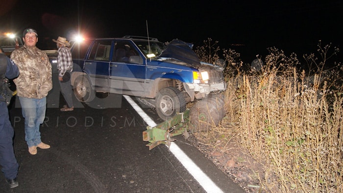 Choque de tractor y SUV en carretera La Piedad – Zamora