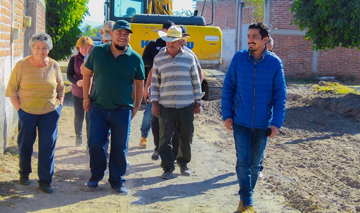 Inicia municipio obra en El Tequesquite, Yurécuaro
