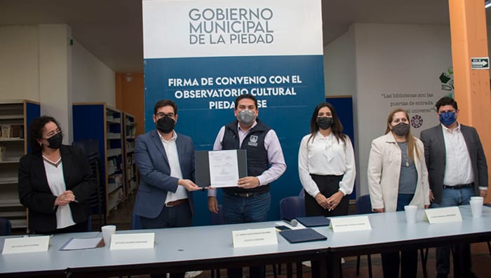 Gobierno de La Piedad y organizaciones culturales firman convenio