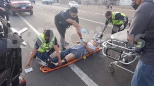 motociclista atropellado