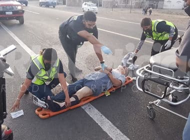 motociclista atropellado
