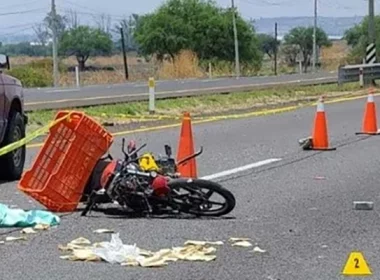 motociclista atropellado Guayabo Pénjamo