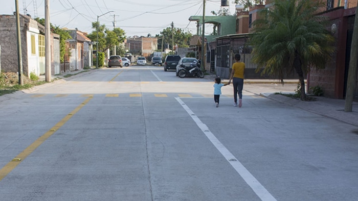 Entregan pavimentación de la calle Violetas en El Cuitzillo, La Piedad