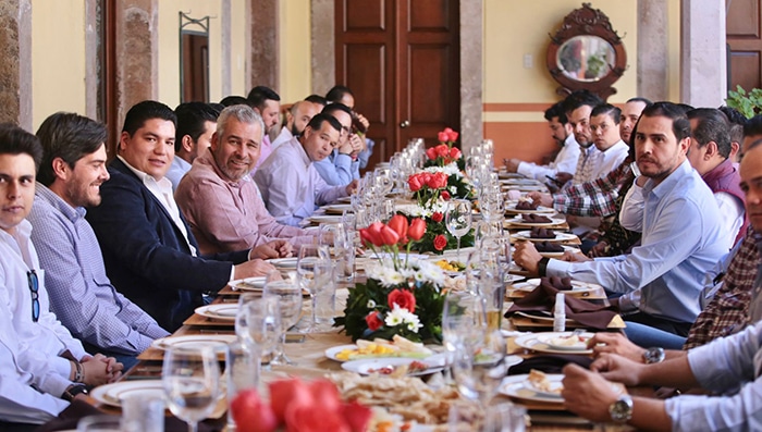 Gobernador de Michoacán se reúne con empresarios en La Piedad