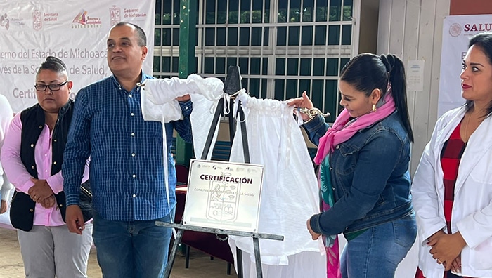Batuecas, Puruándiro recibió certificado de Comunidad Promotora de la Salud