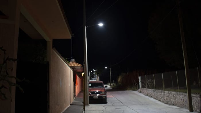 Los Ayala y Los Melgoza en La Piedad ya cuentan con luminarias LED de alumbrado público