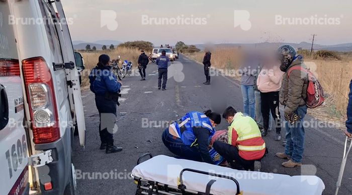 Motociclista lesionado en Numarán tras percance en vía a El Triunfo