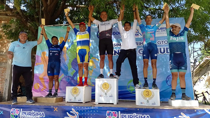 Triunfa ciclista de Pénjamo en carrera de Purísima del Rincón, Guanajuato
