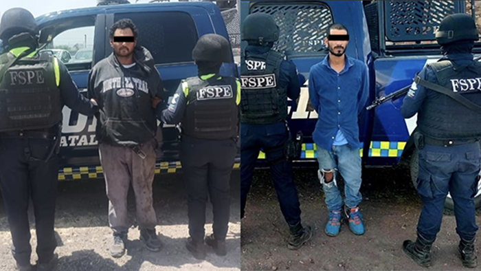 2 sujetos detenidos en Pénjamo con cristal y marihuana