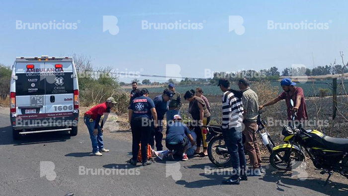 Motociclista es atropellado por una camioneta en Numarán; el responsable huyó