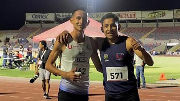 Juan Roa entre los 8 mejores del país mejoró su marca personal en los 1500 metros