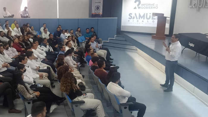 Samuel Hidalgo presenta informe de Gobierno en LAPISA y el Observatorio Ciudadano