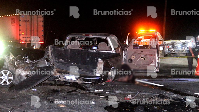 Choque múltiple deja 1 muerto y 3 heridos en la vía Pénjamo –