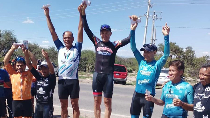 El ciclista de Pénjamo, Francisco Salas, 1 vez más se sube al podio