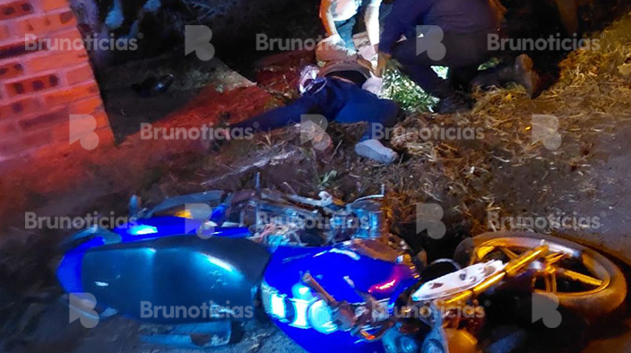Fallece joven al sufrir derrape de motocicleta en El Triunfo, Numarán