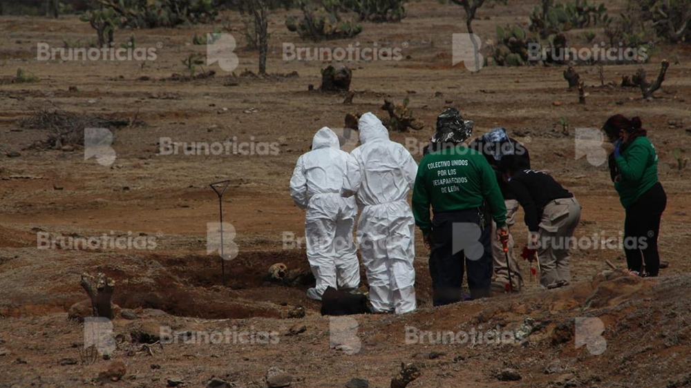 Fosa clandestina con restos humanos es ubicada en la Sierra de Pénjamo