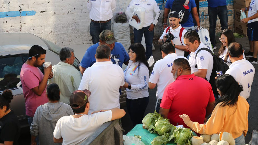 Vanhe Caratachea en busca del apoyo de comerciantes y distribuidores de frutas y verduras